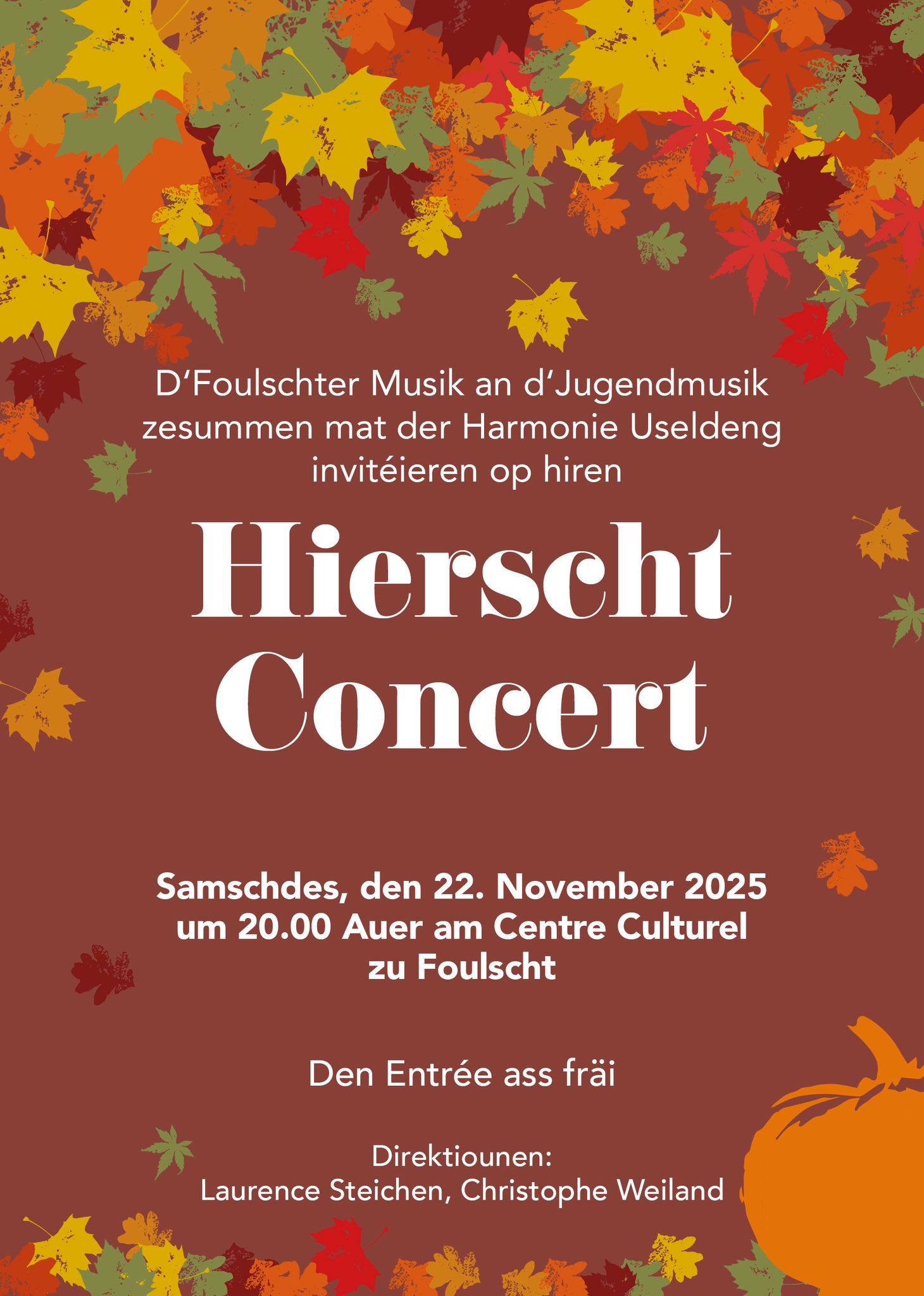 Hierscht Concert 22/11/25